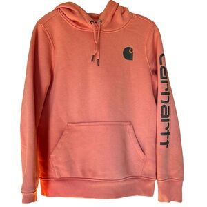 Carhartt Pink Hoodie with Black Accents
